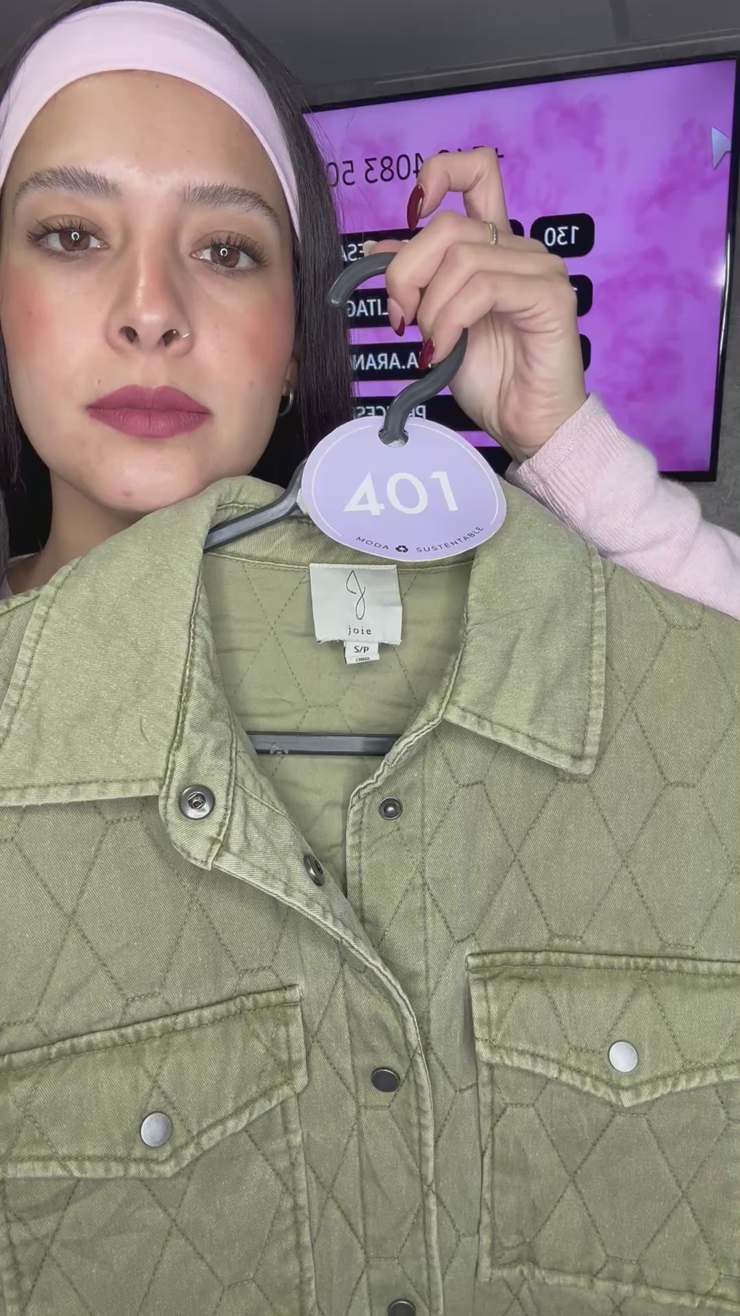 Chaqueta verde militar S Cod 401